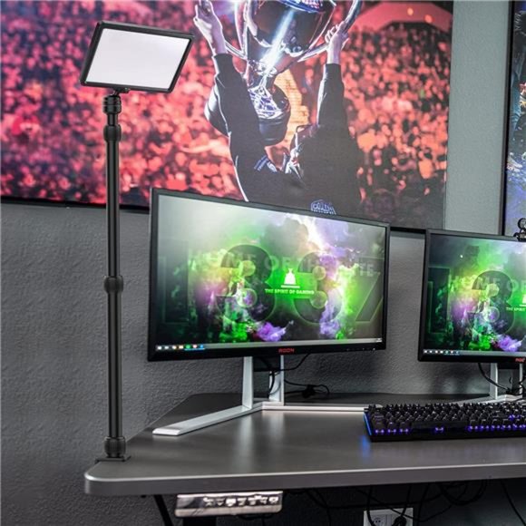 Camera Desk Mount Table Stand with 1/4" Ball Head, 16"-33.8" Adjustable Stand - Picture 5 of 6